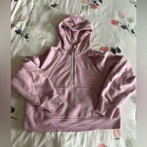 Lululemon Scuba oversized half zip with hoodie
